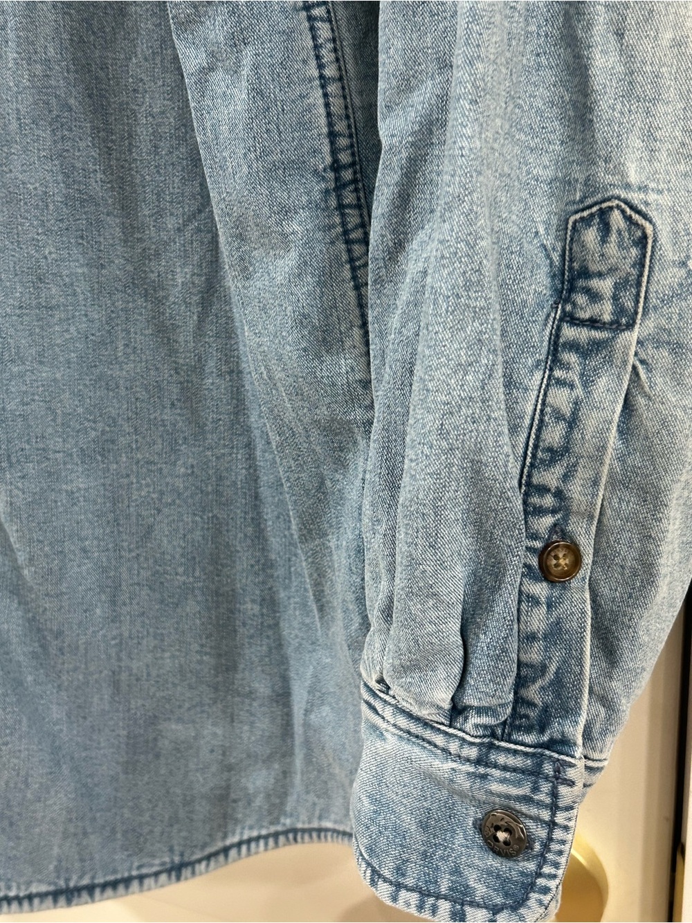 Vintage Orvis Fleece Lined Denim Shirt Jacket Blue Medium 90’s Grunge Gorpcore - Picture 2 of 12